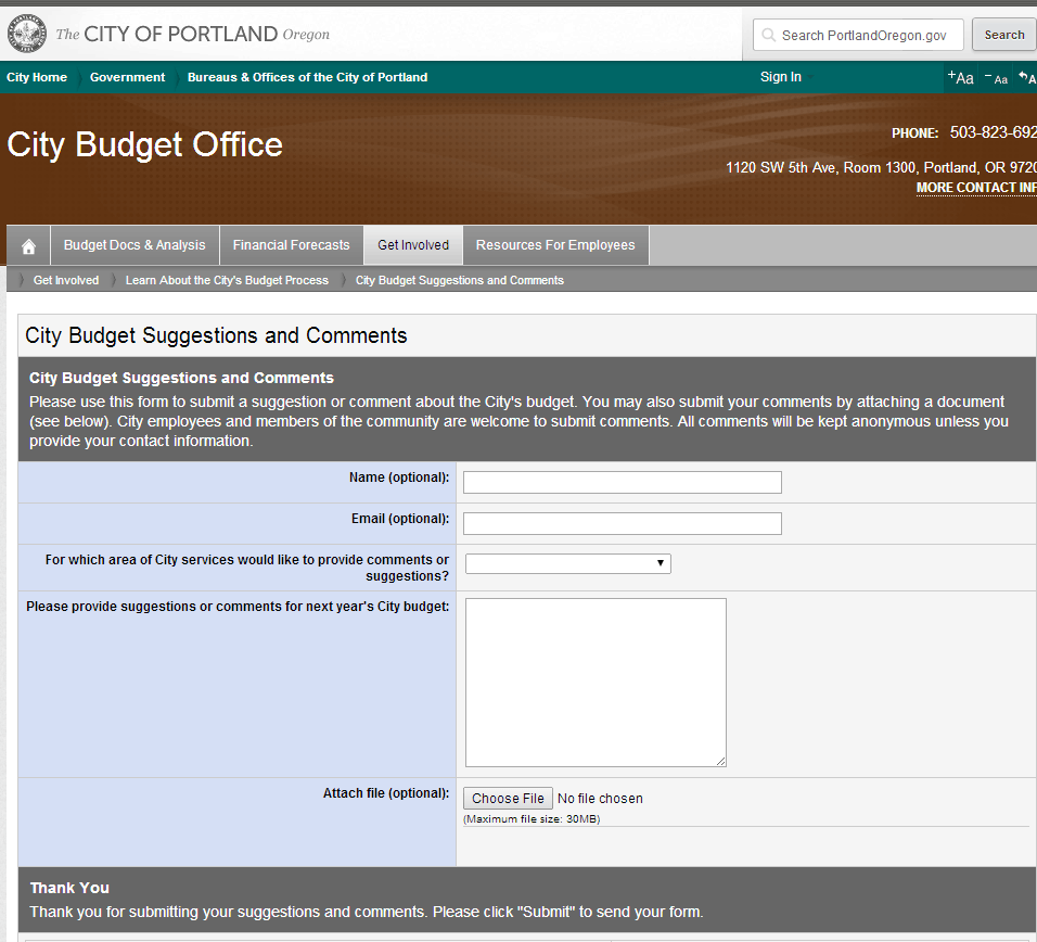 Submit-suggestions-online-form